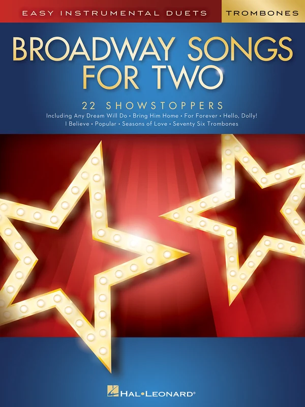 Broadway Songs for Two Trombones Easy Instrumental Duets 百老匯 長號 二重奏