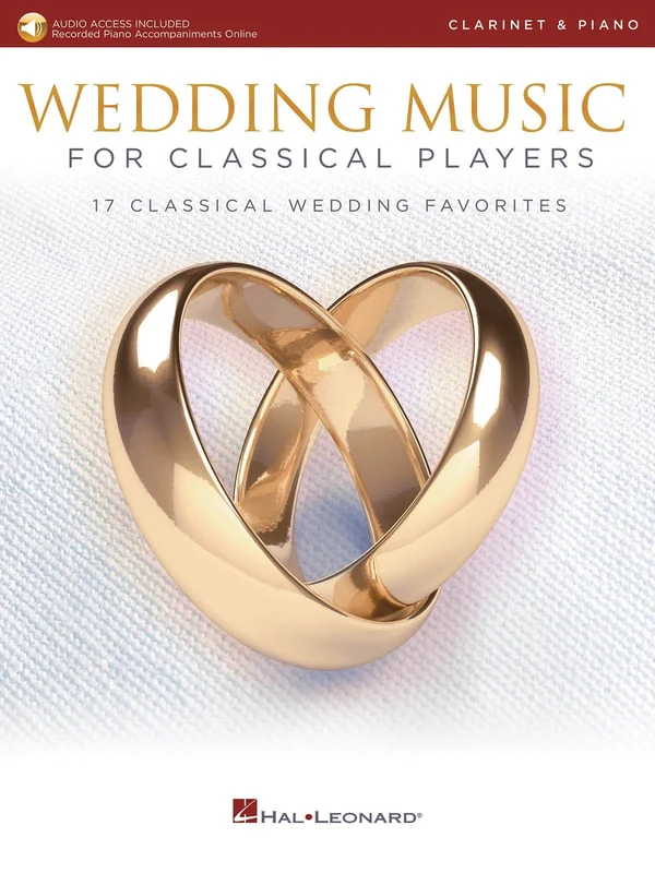 Wedding Music for Classical Players - Clarinet and Piano With online audio of piano accompaniments 古典 豎笛 鋼琴 伴奏