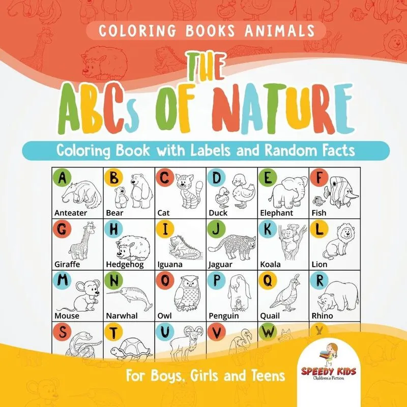 Coloring Books Animals. The ABCs of Nature Coloring Book wi
