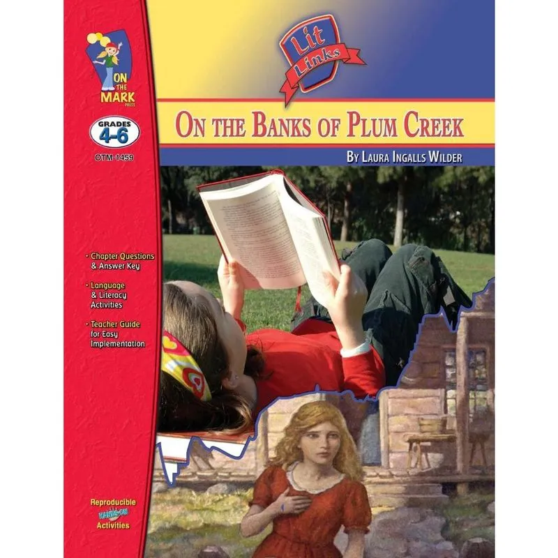 Livro On the Banks of Plum Creek, by Laura Ingalls Wilder Lit Link Grades 4-6