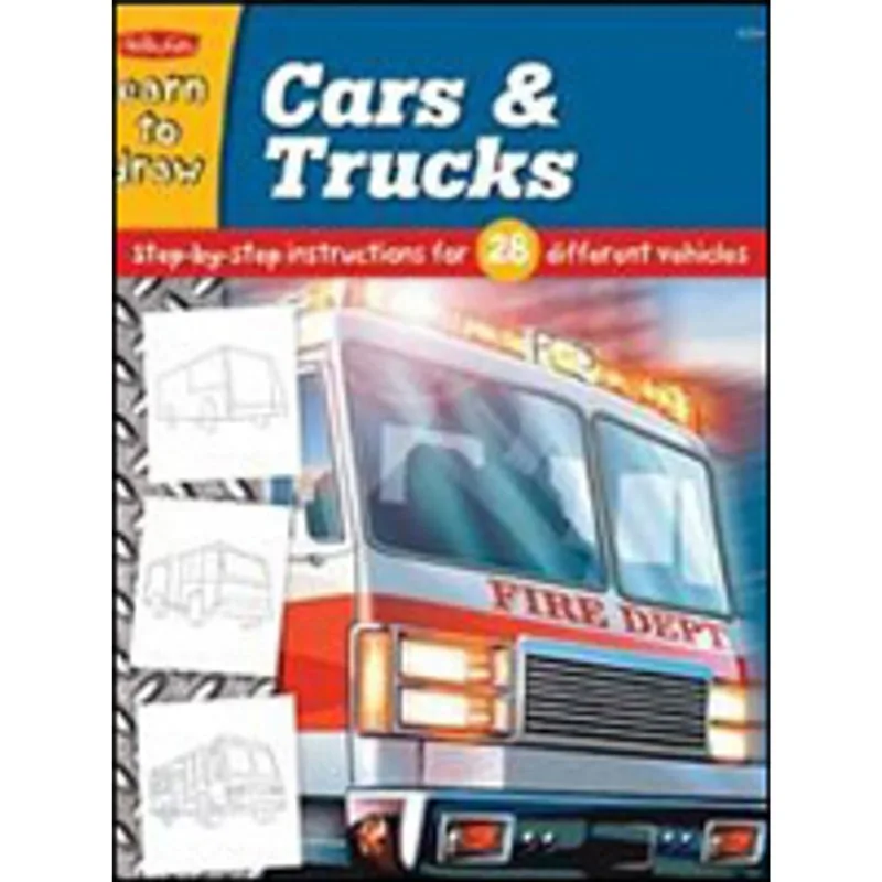 DRAW AND COLOR - CARS AND TRUCKS