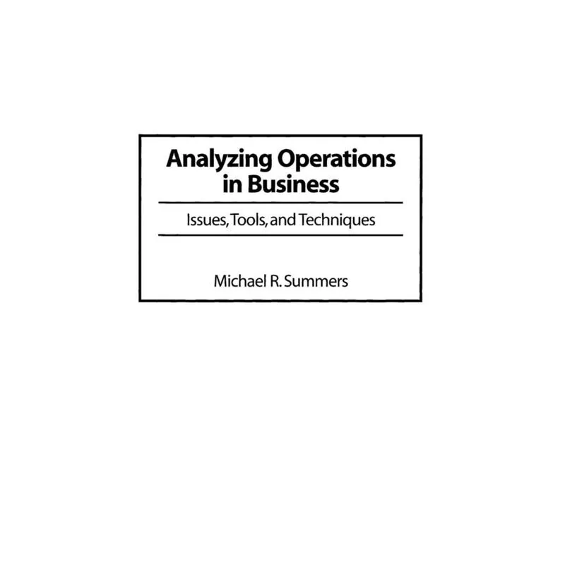 Analyzing Operations in Business