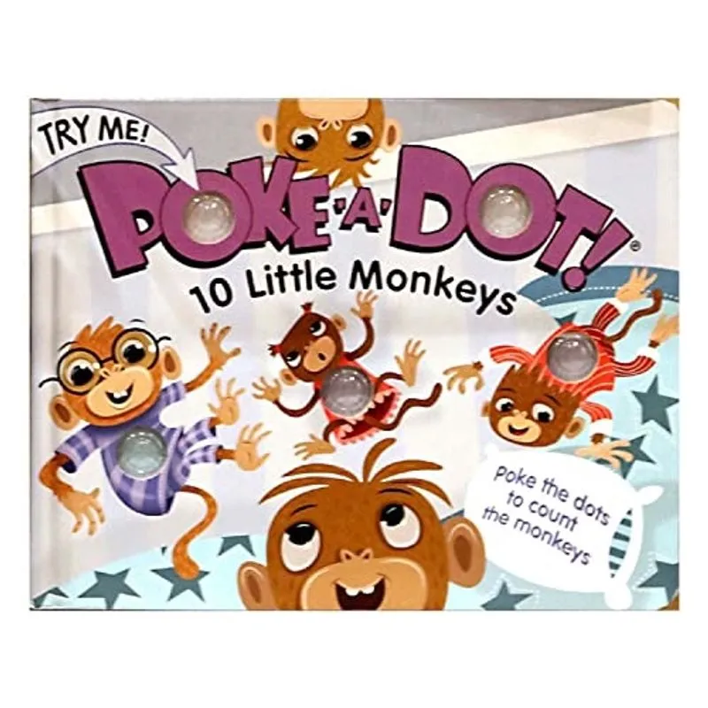 Livro Infantil Melissa & Doug - Poke-a-Dot: 10 Macaquinhos (Botões para Estourar - Capa Dura)