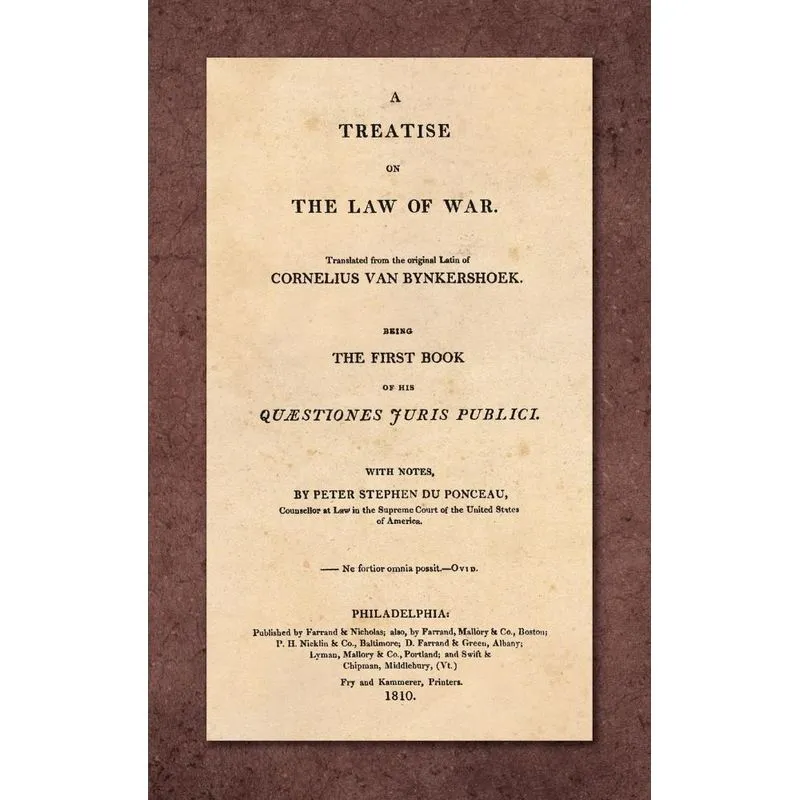A Treatise on the Law of War