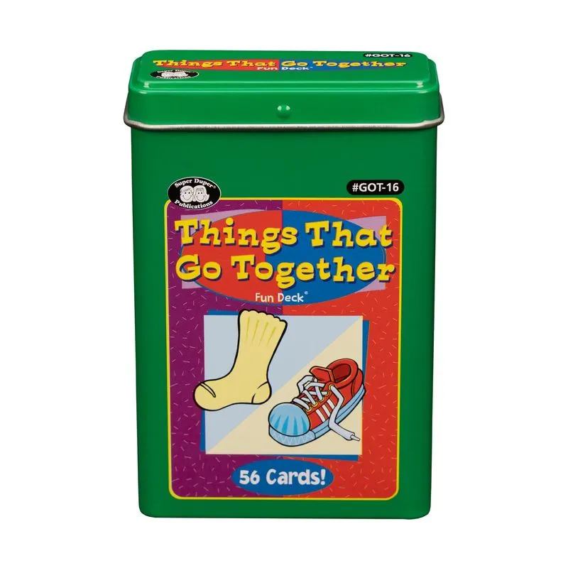 Flash Cards Super Duper: Coisas Que Combinam Com Estanho