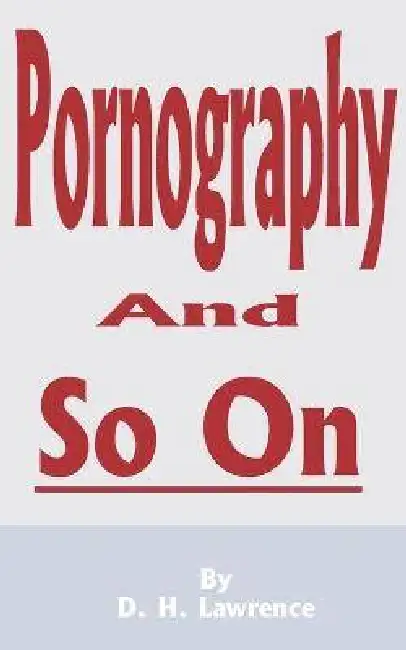 Pornography and So on Paperback