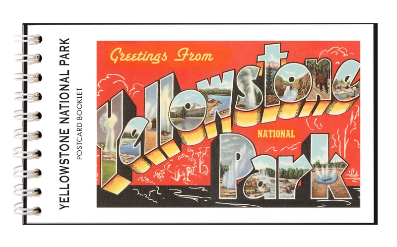YELLOWSTONE NATIONAL PARK Postcard Booklet