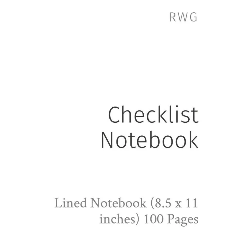 Checklist Notebook