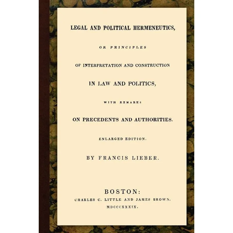 Legal and Political Hermeneutics
