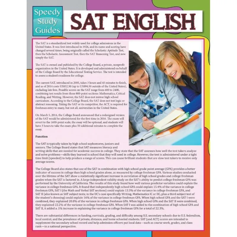 SAT English (Speedy Study Guide)