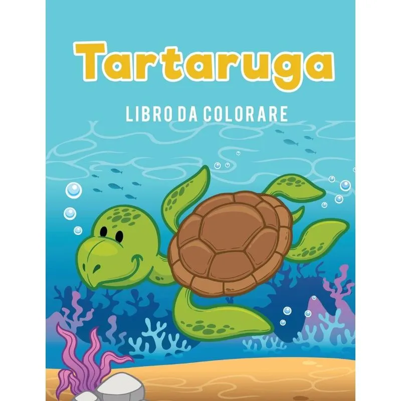 Tartaruga libro da colorare