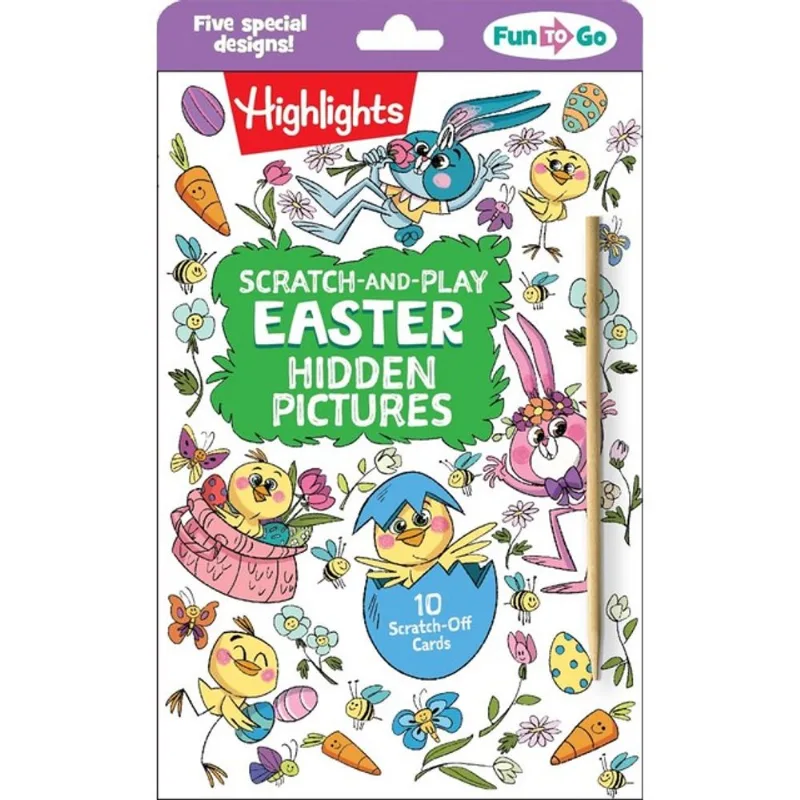 SCRATCH-AND-PLAY EASTER HIDDEN PICTURES