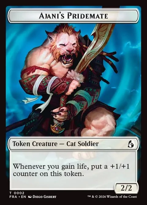 Ajani's Pridemate // Mowu (2/10) Foil / Near Mint