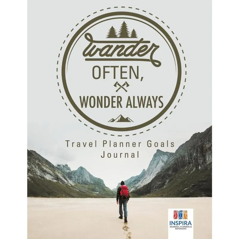 Wander Often, Wonder Always Travel Planner Goals Journal