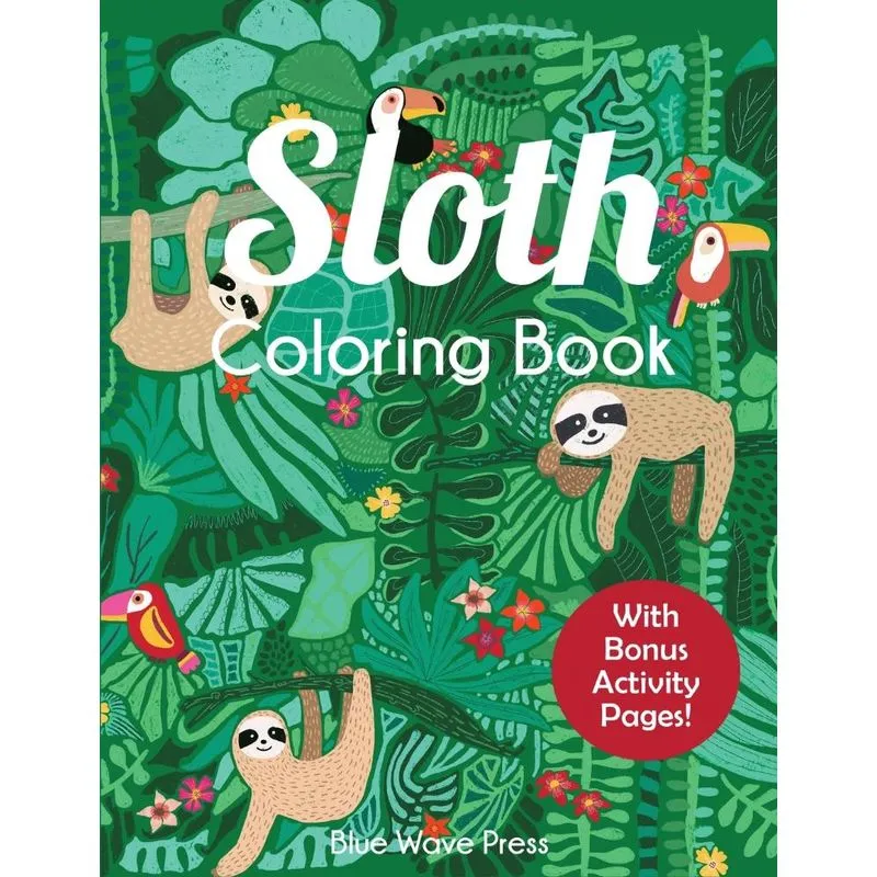 Sloth Coloring Book