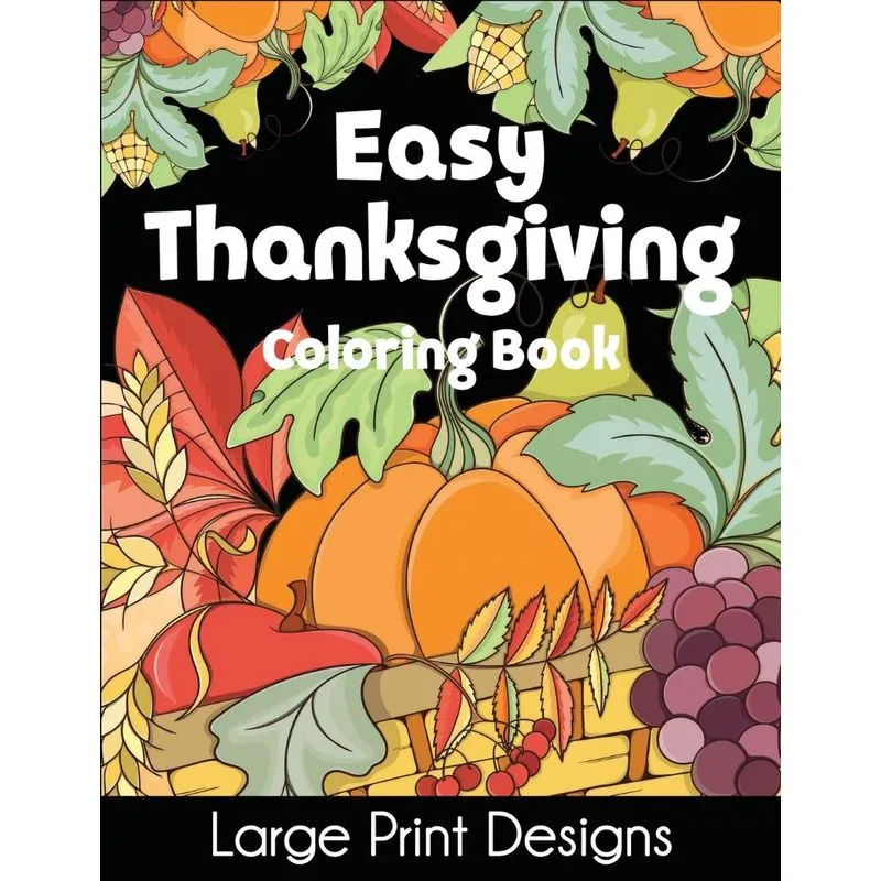 Easy Thanksgiving Coloring Book