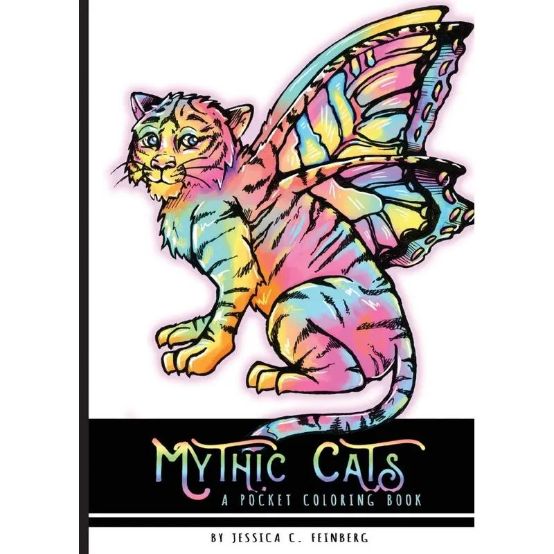 Mythic Cats Pocket Coloring Book