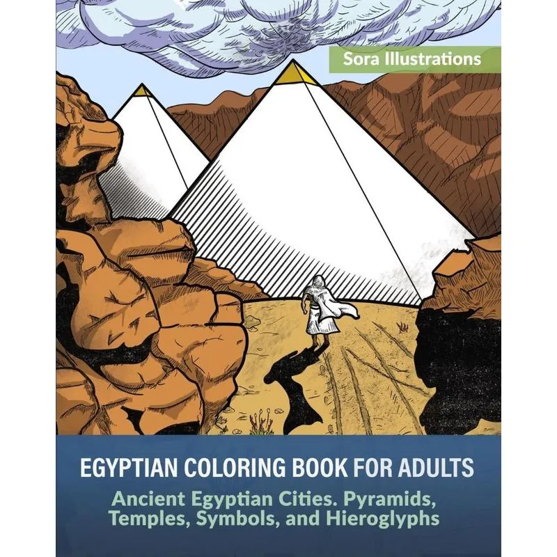 Egyptian Coloring Book for Adults