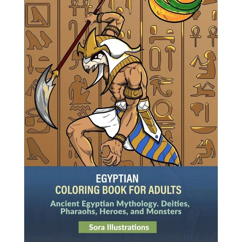 Egyptian Coloring Book for Adults