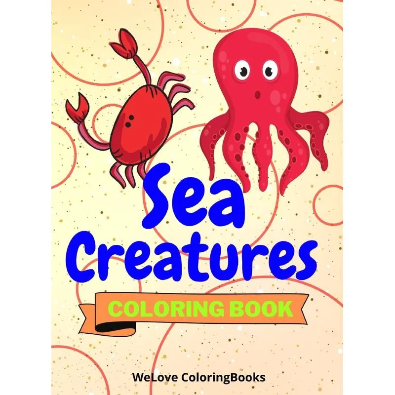 Sea Creatures Coloring Book