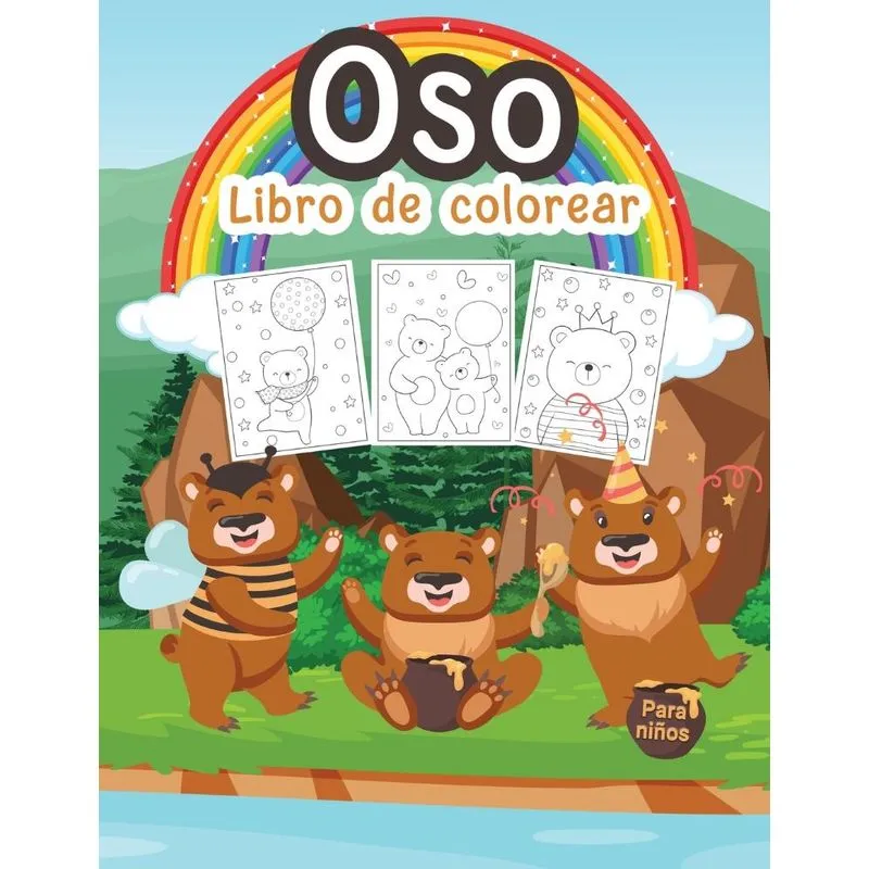 Oso Libro de Colorear para Niños