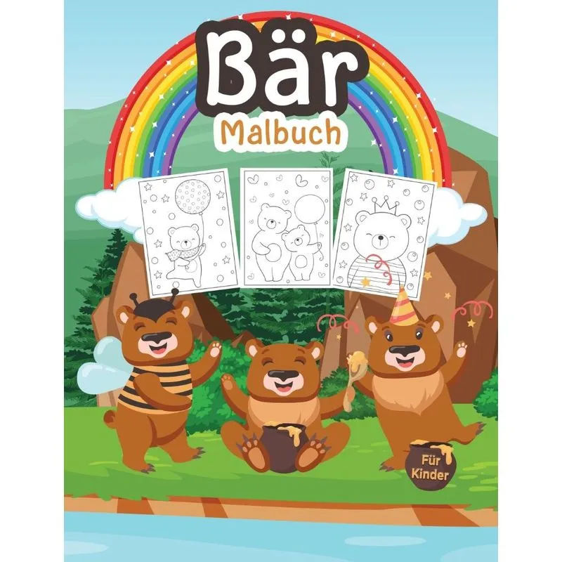 Bär Malbuch für Kinder