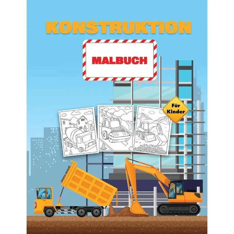 Konstruktion Malbuch für Kinder