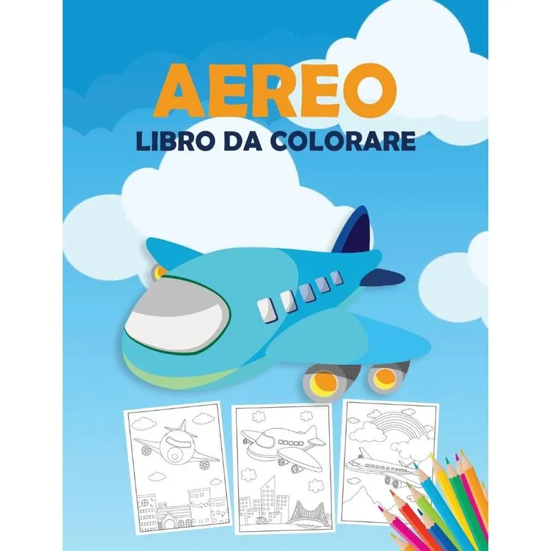 Aereo Libro da Colorare