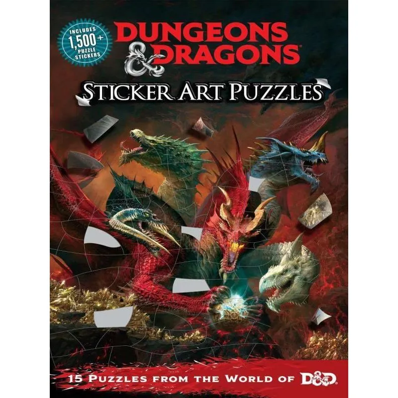 DUNGEONS & DRAGONS STICKER ART PUZZLES