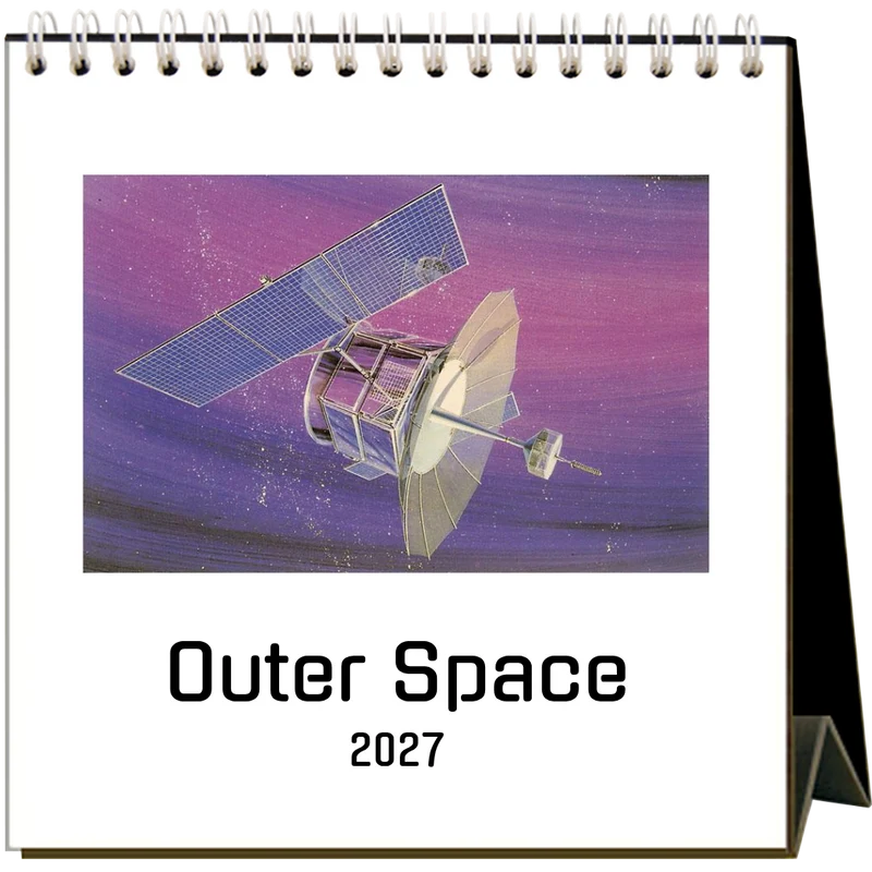 Outer Space 2027 Desk Calendar
