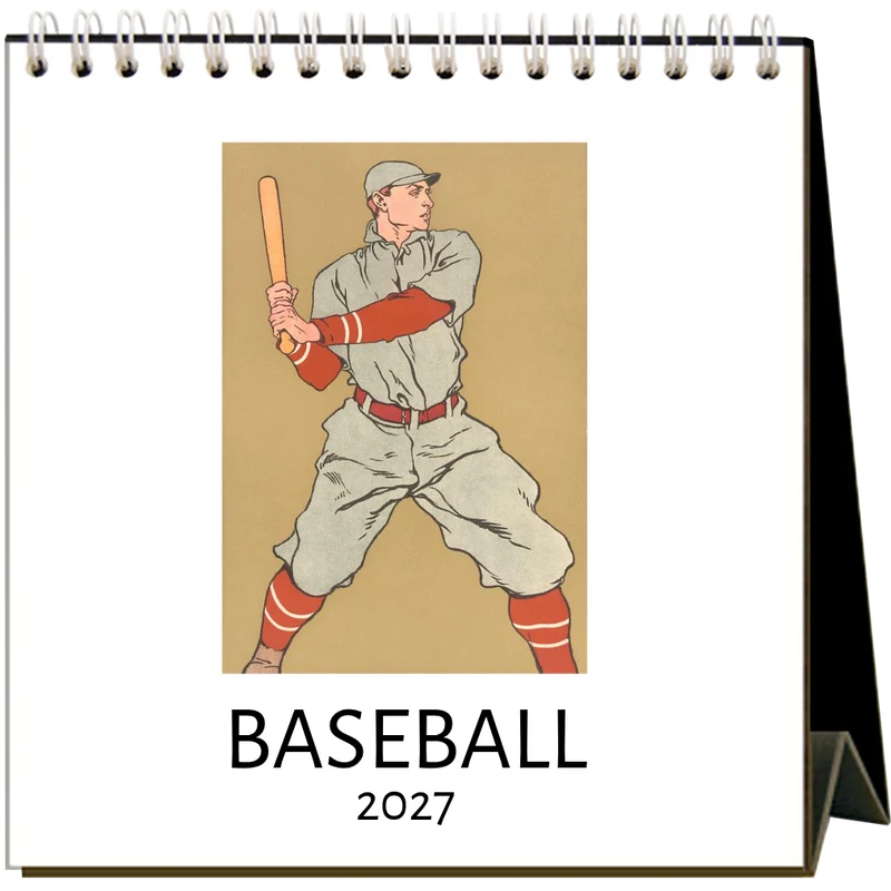 Baseball 2027 Desk Calendar
