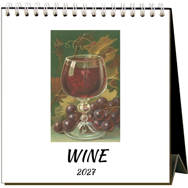 Wine 2027 Desk Calendar
