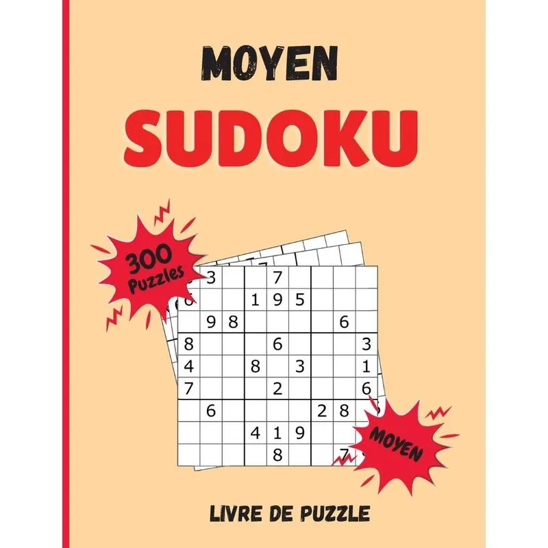 Sudoku Moyen Livre de Puzzle