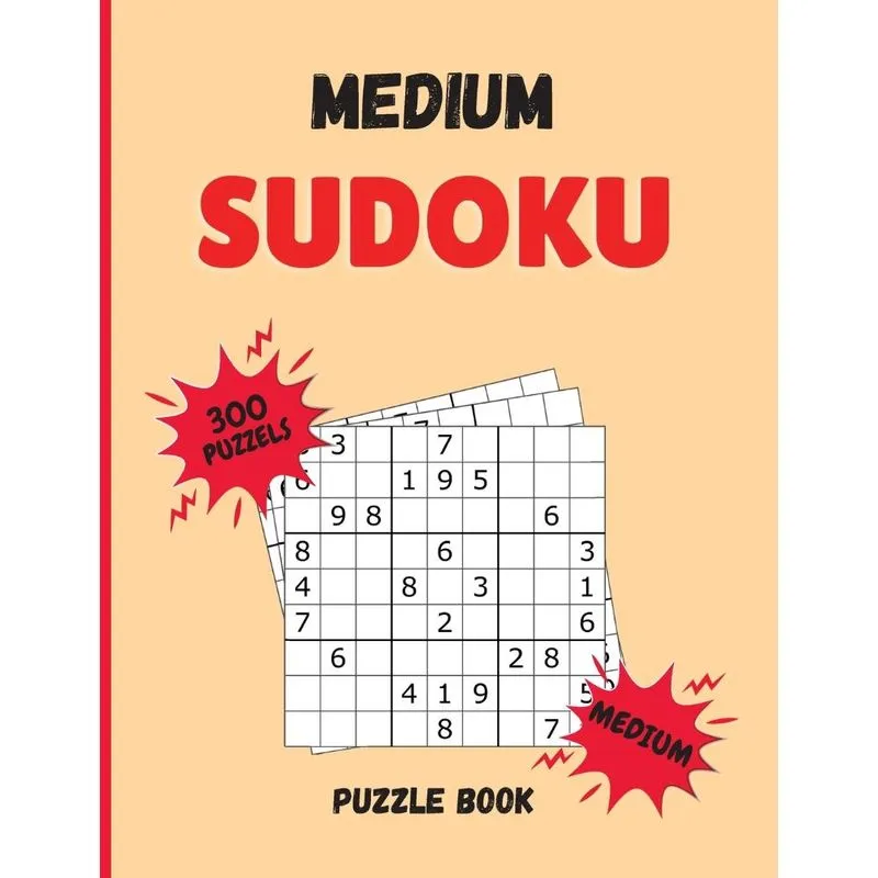 Medium Sudoku Puzzle Book