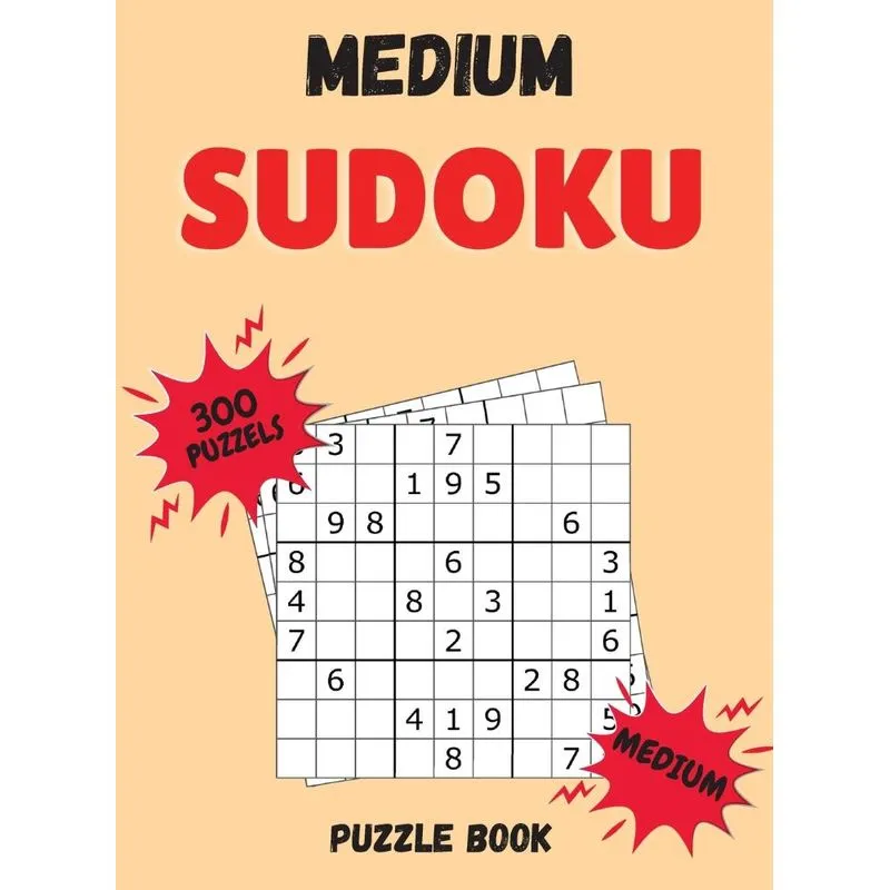Medium Sudoku Puzzle Book