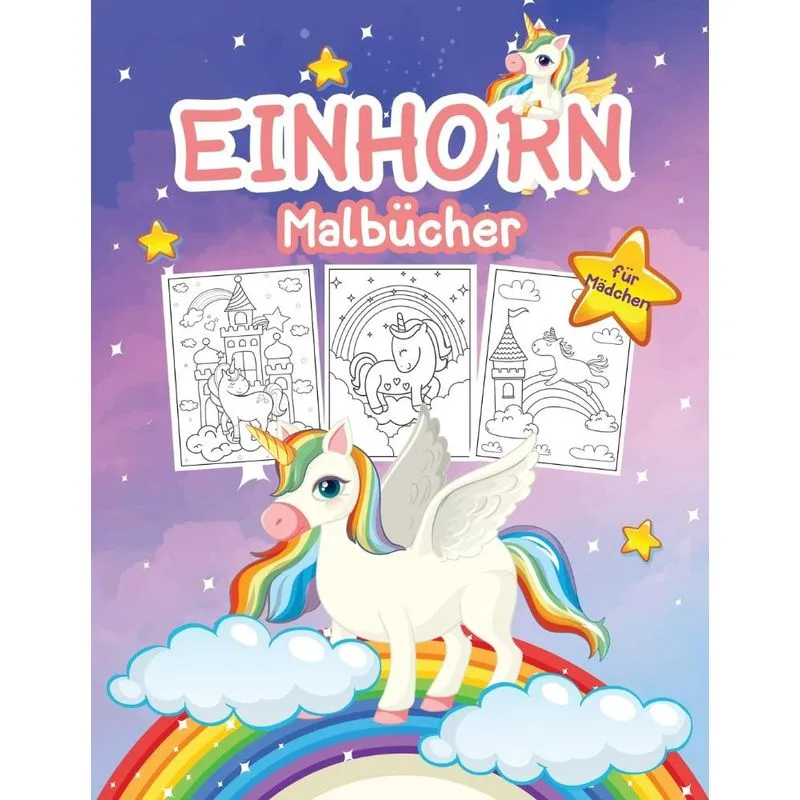 Einhorn Malbuch für Mädchen