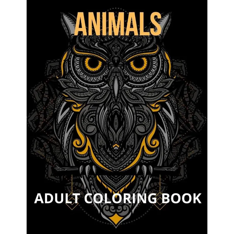Animals Adult Coloring Book