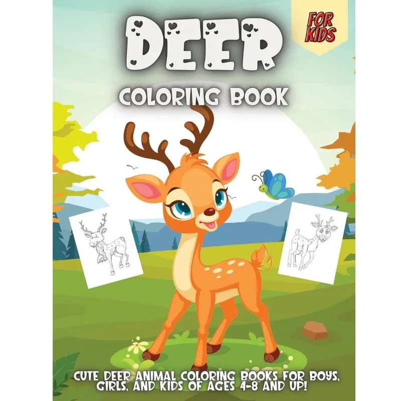 Deer Coloring Book For Kids