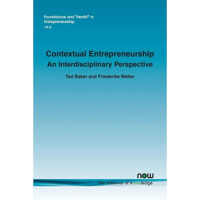 Contextual Entrepreneurship