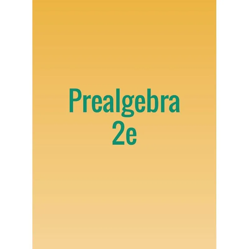 Prealgebra 2e