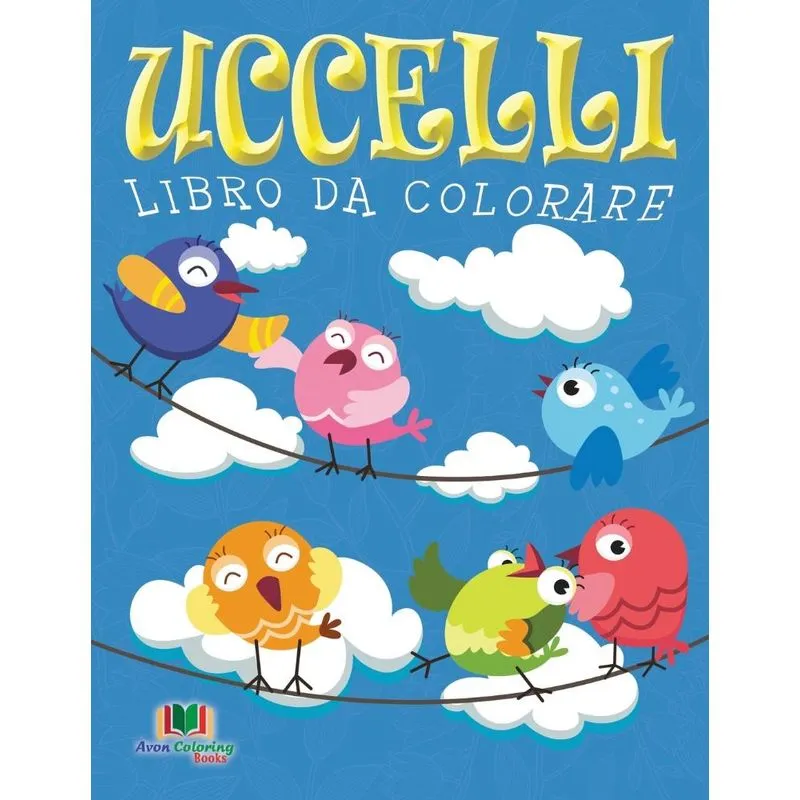 Uccelli Libro Da Colorare
