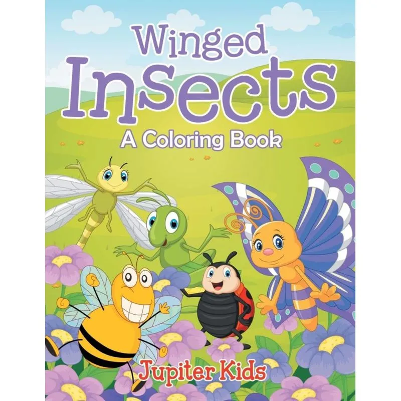 Winged Insects (A Coloring Book)