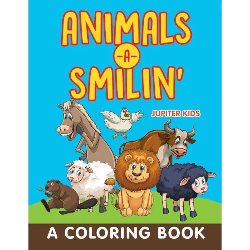 Animals-a-Smilin (A Coloring Book)