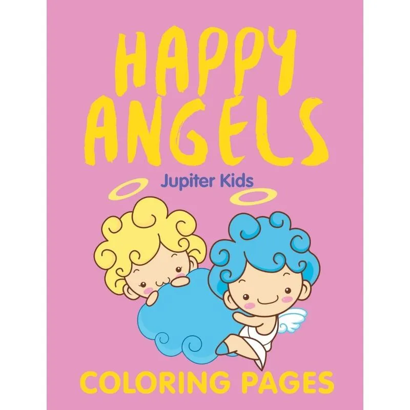 Happy Angels (Coloring Pages)