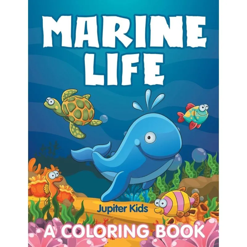 Marine Life (A Coloring Book)