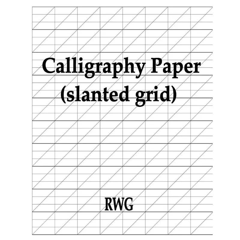 Calligraphy Paper (slanted grid)