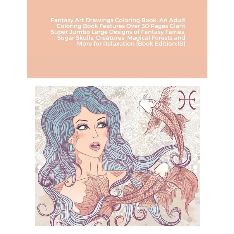 Fantasy Art Drawings Coloring Book