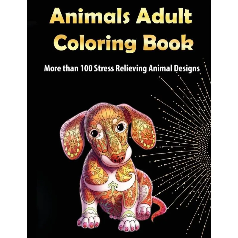 Animals Adult Coloring Book