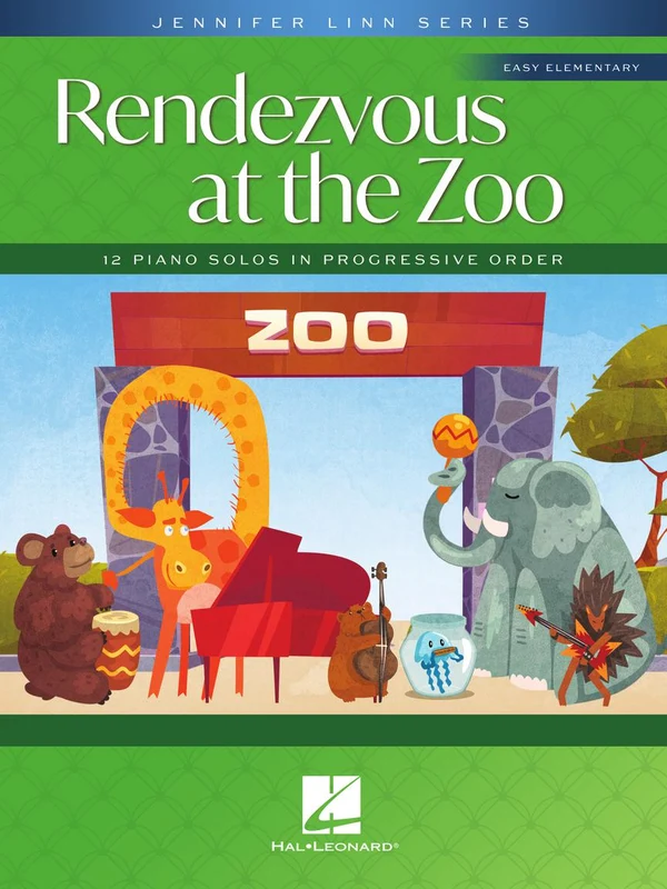Rendezvous at the Zoo - 12 Piano Solos in Progressive Order Jennifer Linn Series Easy Elementary Solos 鋼琴