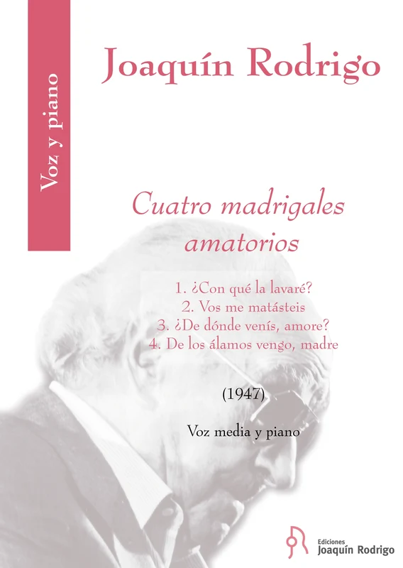 Cuatro Madrigales Amatorios Medium Voice and Piano 羅德利哥 中音 鋼琴